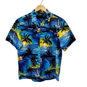 Vintage Royal Creations Hawaiian‎ Camp Shirt Mens Large Hawaiian Island Tropical